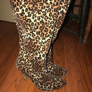 Tall Cheetah Boots